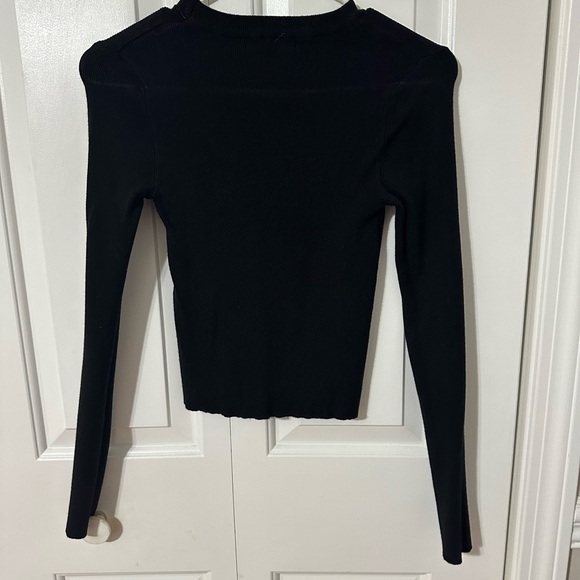 SHEIN Women’s Black Long Sleeve Shirt - Picture 4 of 5